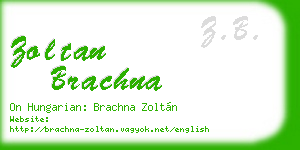 zoltan brachna business card